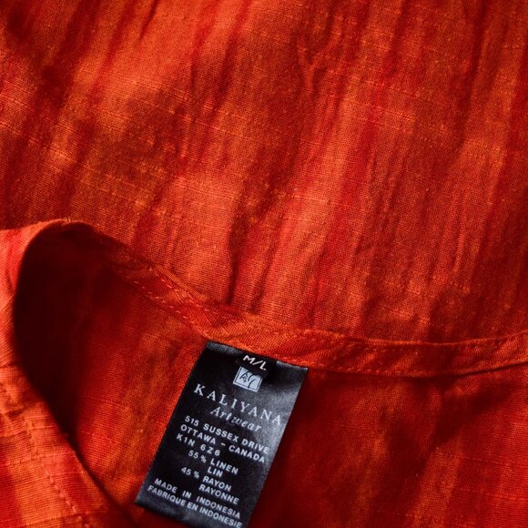 kaliyana tomato red tunic | m/l - Picture 6 of 6